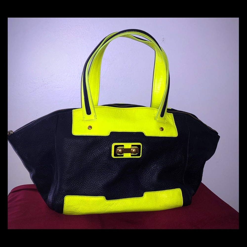 Marc by Marc Jacobs bold color leather handbag